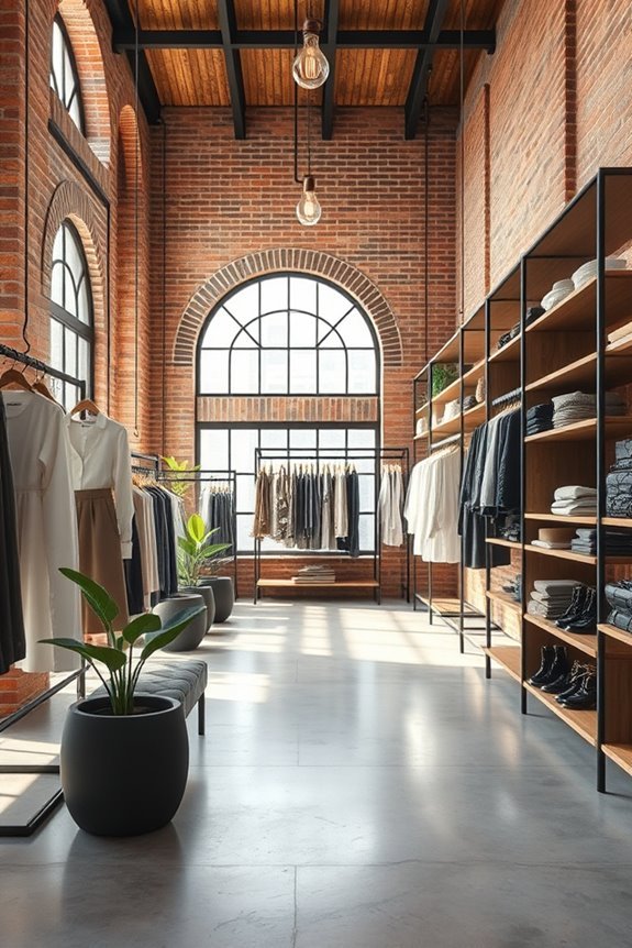 industrial chic fashion ambiance