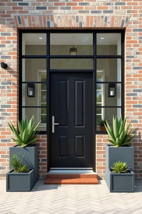 industrial chic front wall