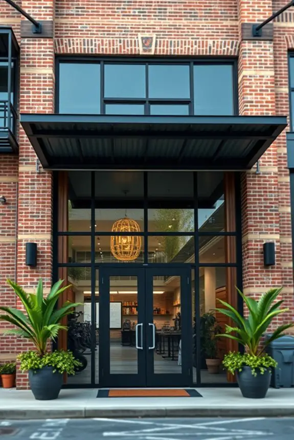 industrial chic gym design