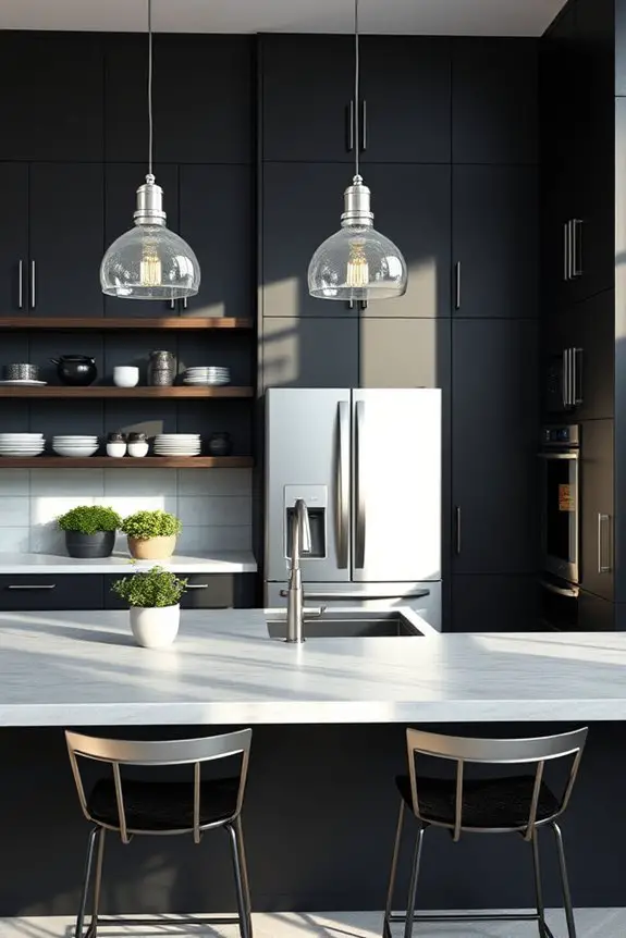 industrial chic kitchen cabinets