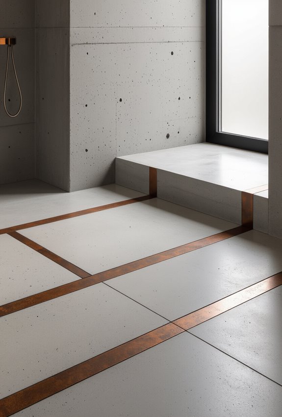 industrial concrete with metal