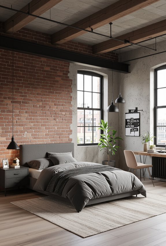 industrial flexible boys bedroom