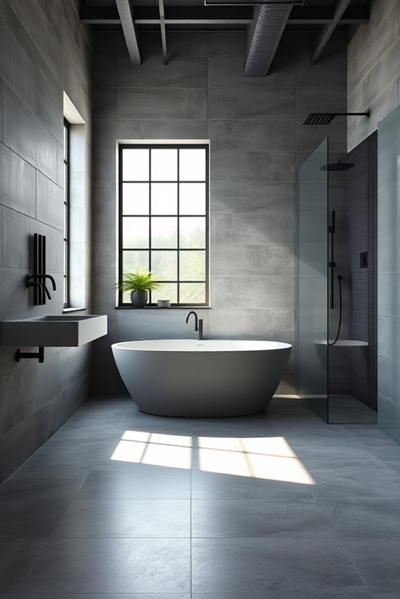 industrial gray tile elegance