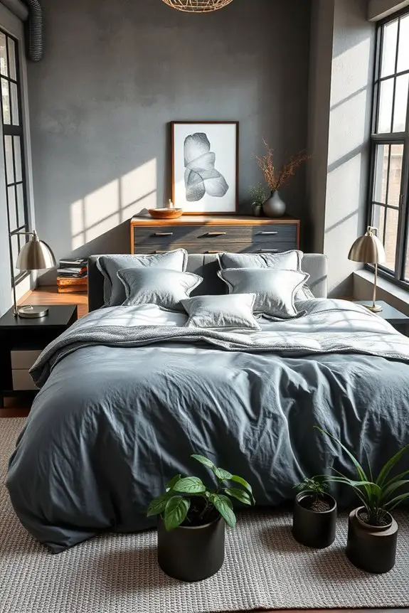 industrial grey with metal