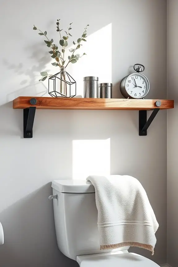 industrial metal bathroom accents
