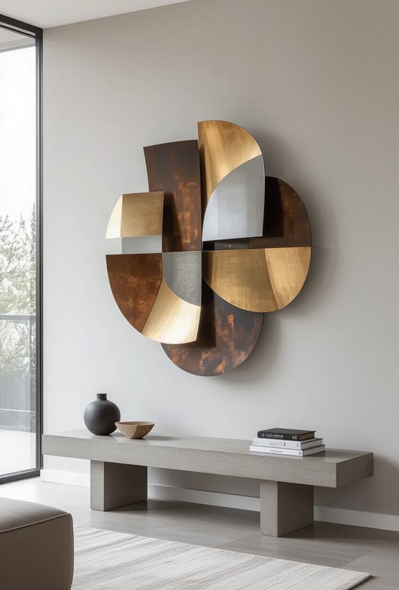 industrial patina metal art