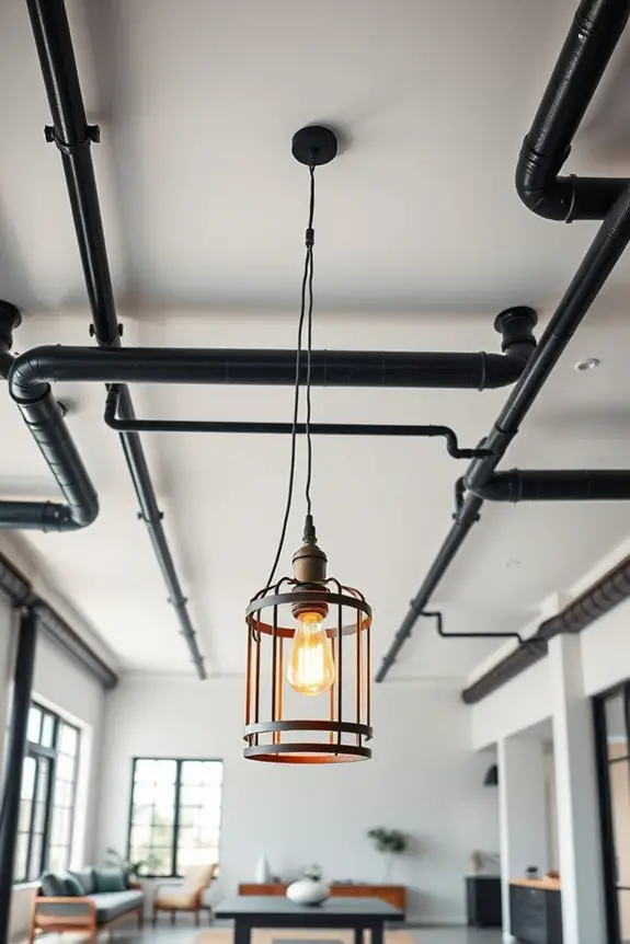 industrial pipe ceiling design