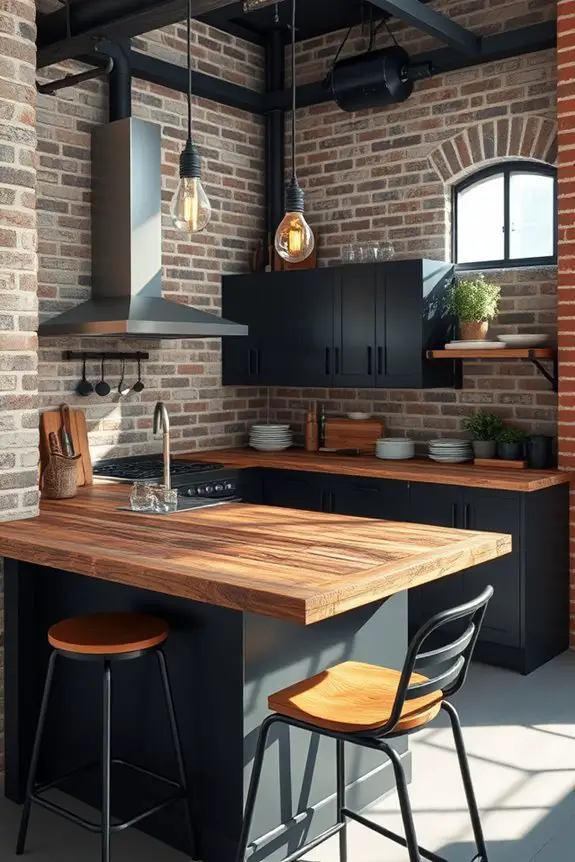 industrial urban kitchen design