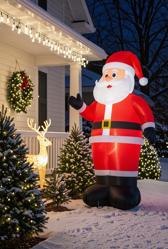 inflatable holiday yard decorations