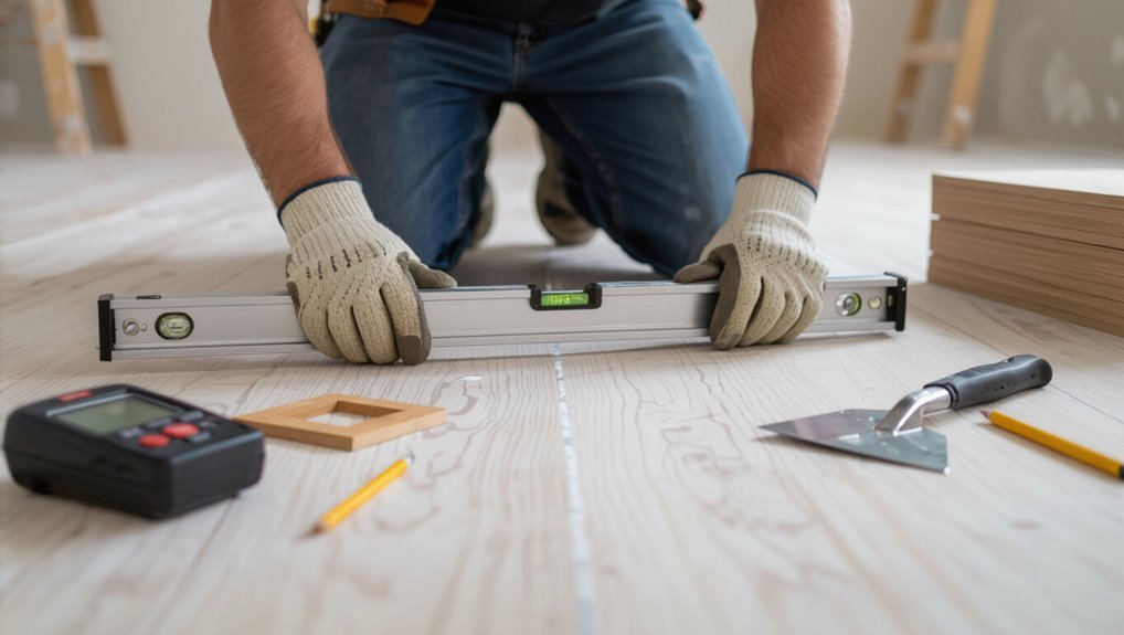 inspect and prep subfloor