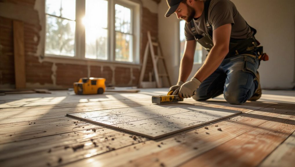 inspect and repair subfloor