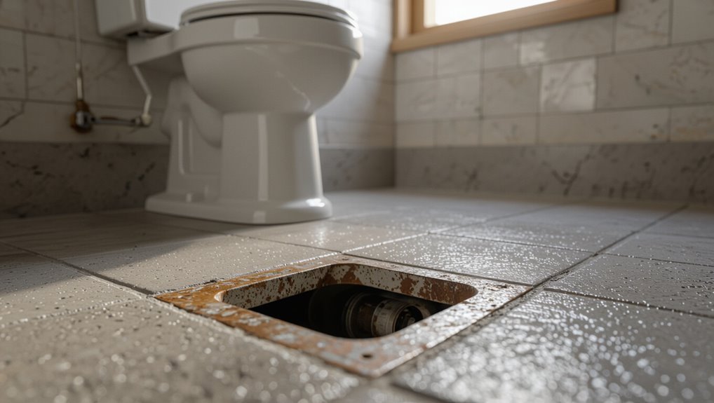 inspect flange and concrete
