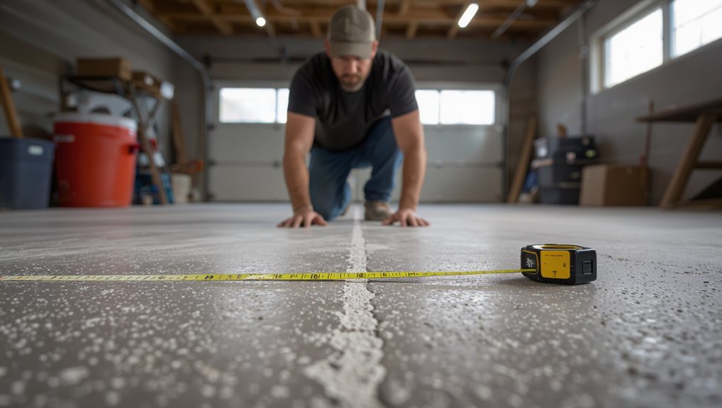 inspect measure mark areas