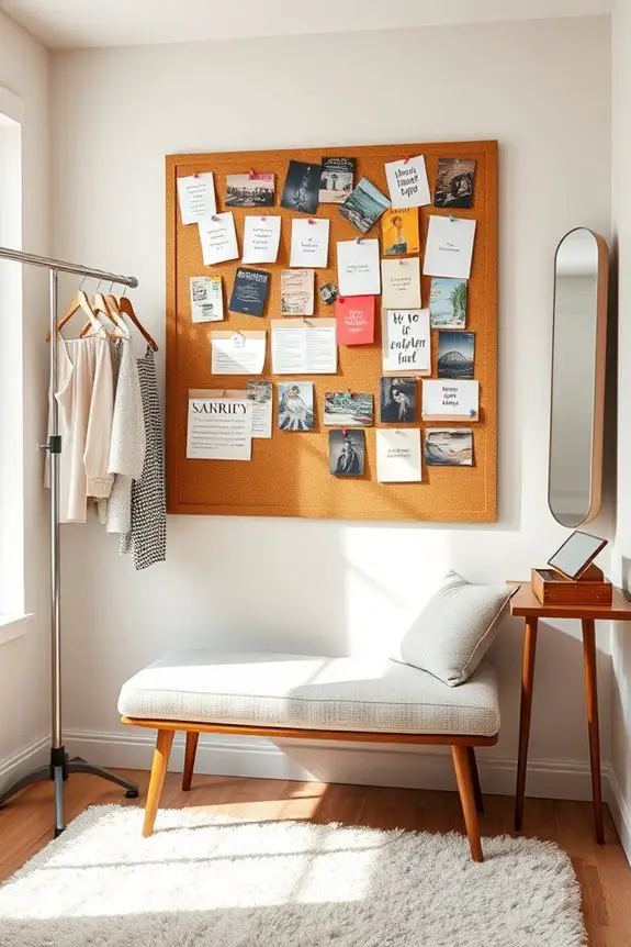 inspiration corkboard for creativity