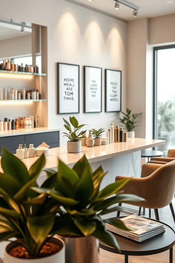 inspirational beauty affirmations decor