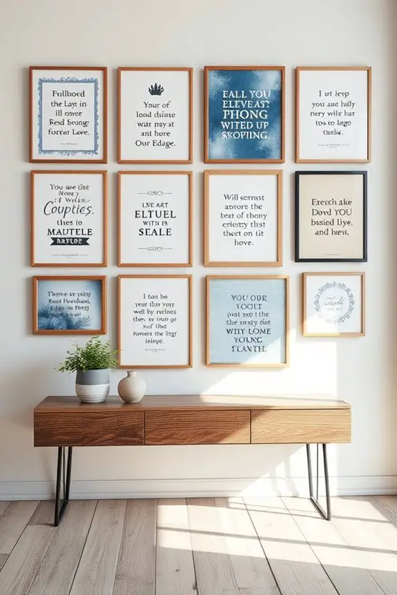 inspirational blue brown prints