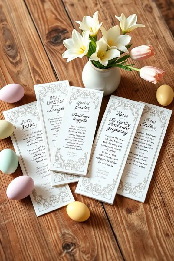 inspirational bookmarks for easter