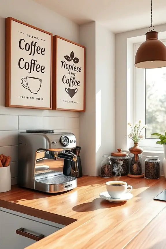 inspirational coffee quotes canvas