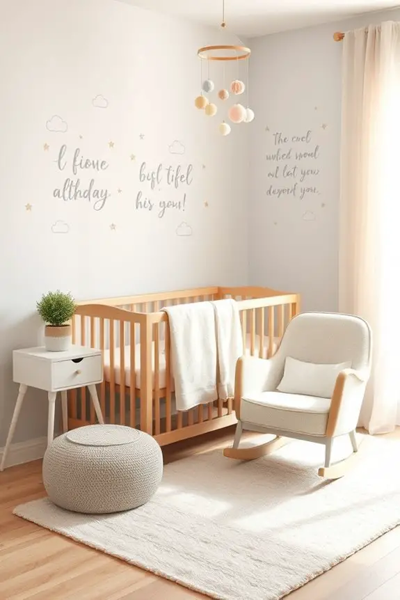 inspirational nursery quote decals
