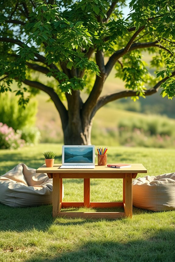 inspirational outdoor study space
