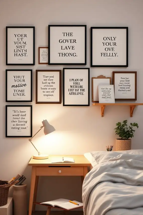 inspirational quote wall art