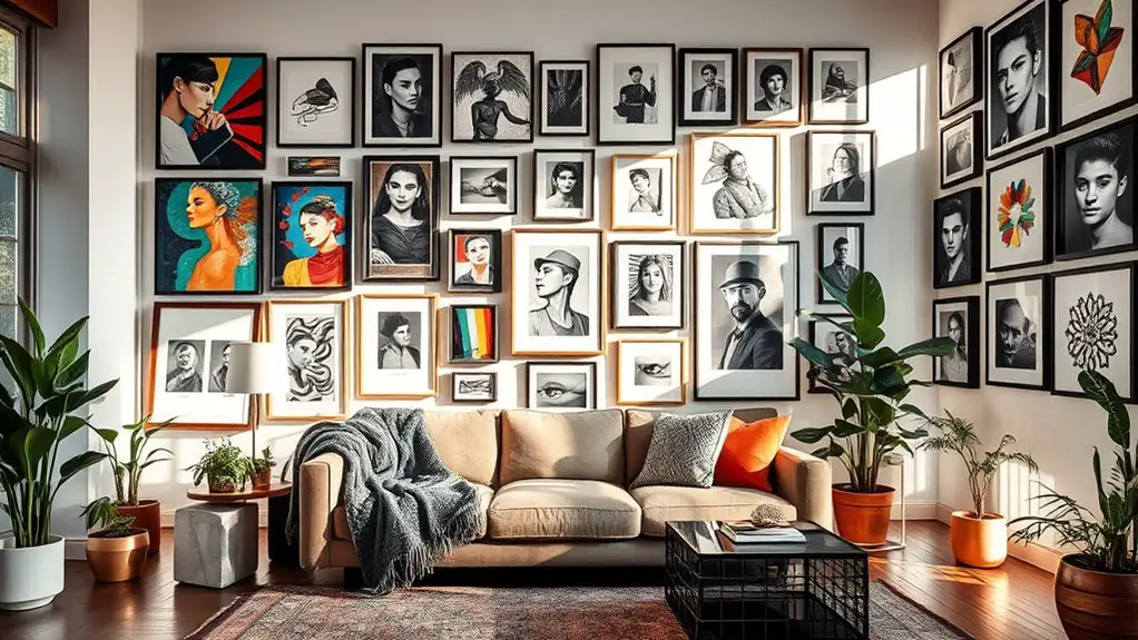 inspiring artwork wall ideas