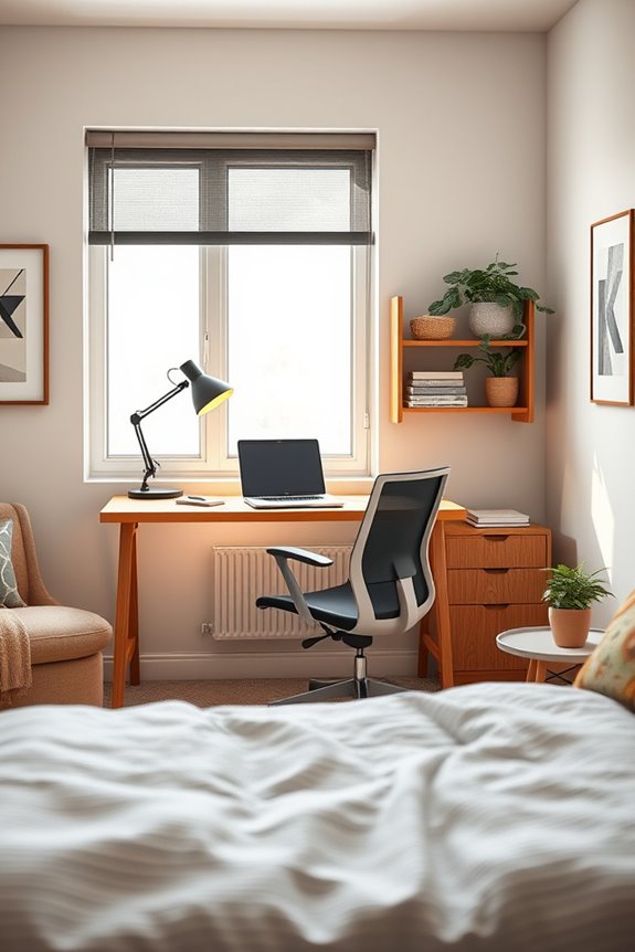 inspiring organized study corner