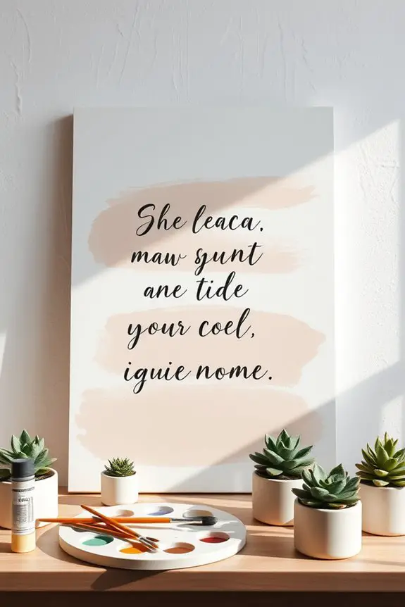 inspiring painted quote boards