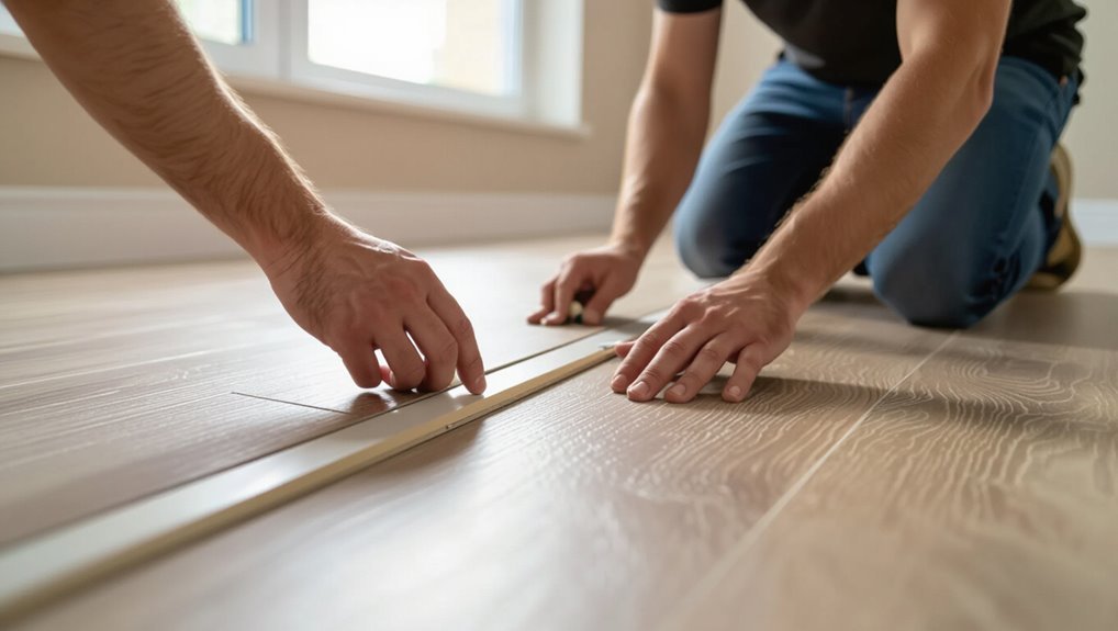 install finishing floor details