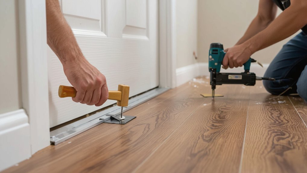 install finishing touches neatly