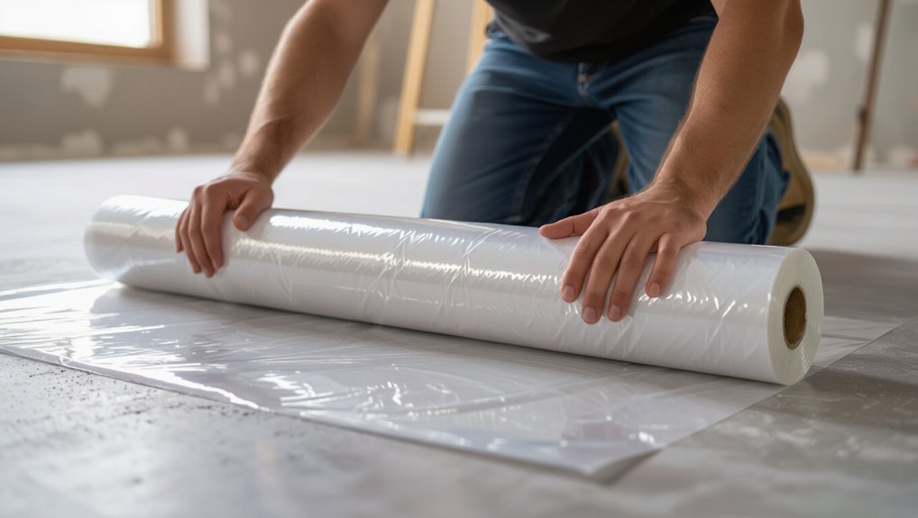install moisture barrier carefully