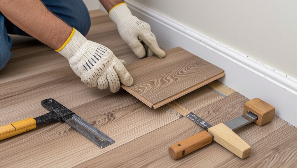 install plank reattach trim