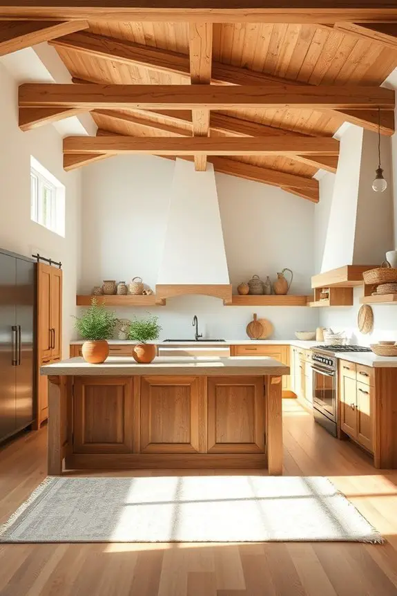 install rustic wood beams