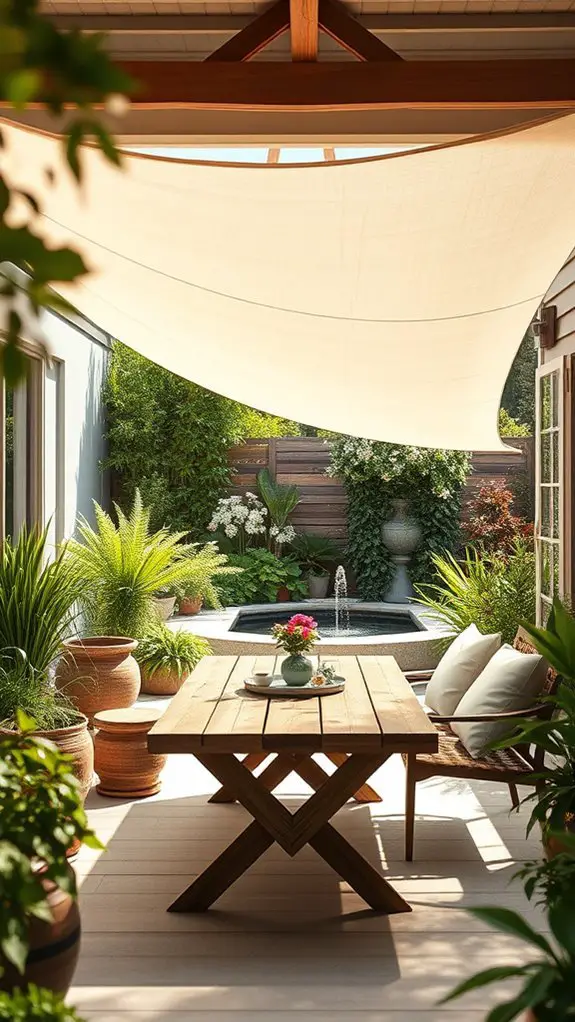 install stylish shade sail