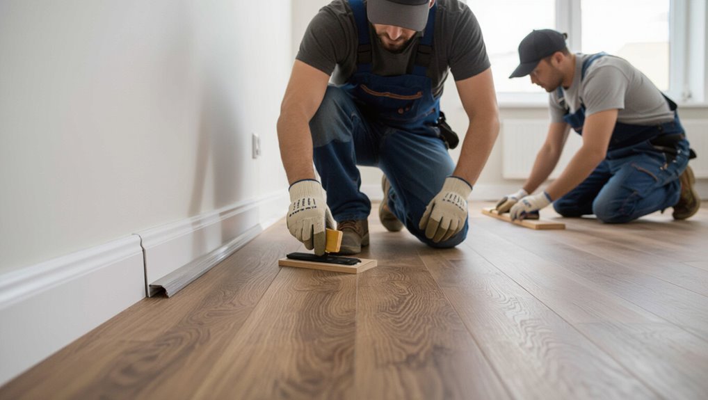 install trim and baseboards