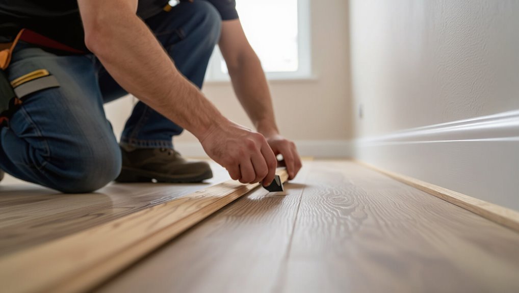 install trim maintain gaps