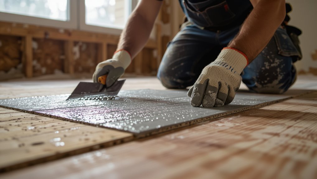 install underlayment ensure flatness