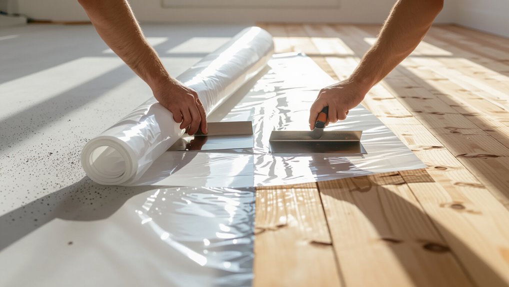 install vapor barrier correctly