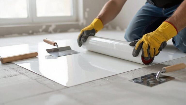 install vinyl flooring carefully