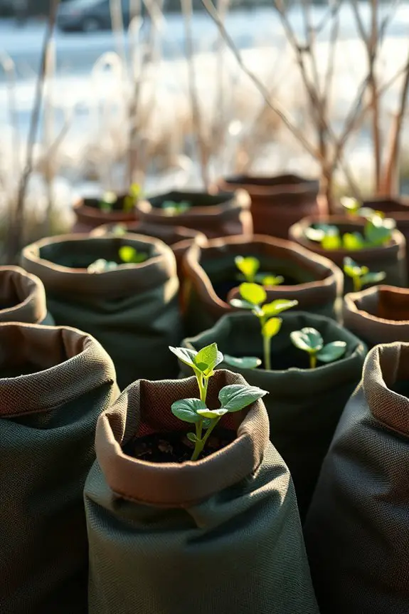 insulated grow bags protect plants