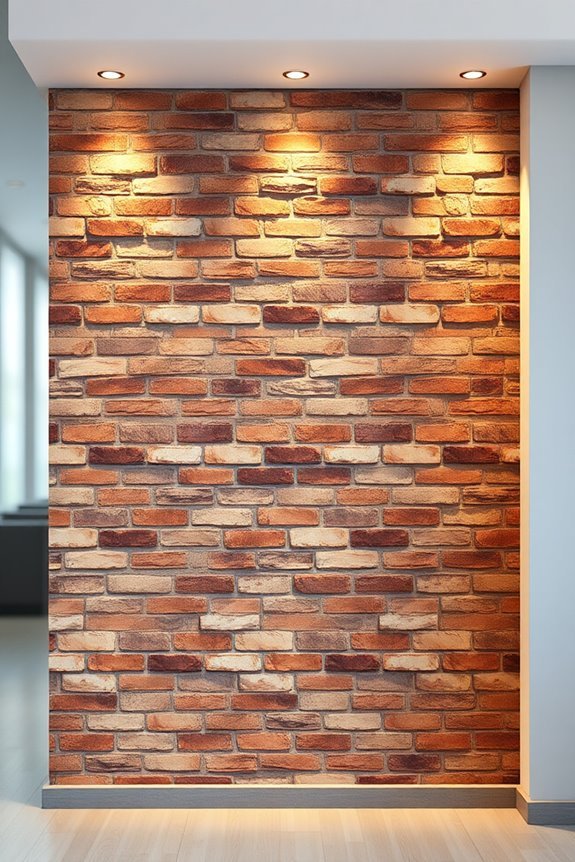 integrated brick wall lighting