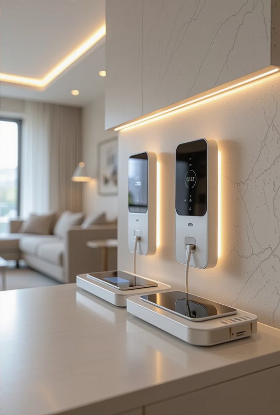 integrated charging and docking