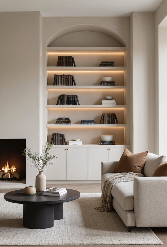 integrated led shelf accent lighting