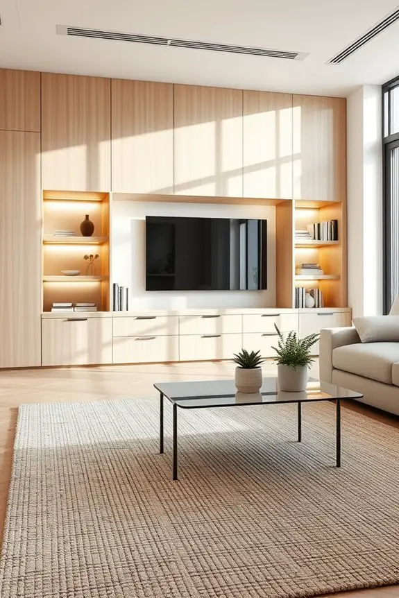 integrated lighting enhances aesthetics