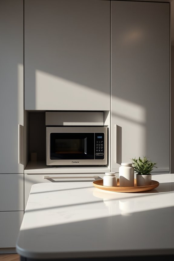 integrated microwave for efficiency