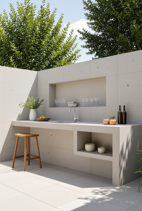 integrated retaining wall bar