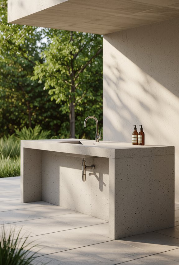 integrated sink and plumbing