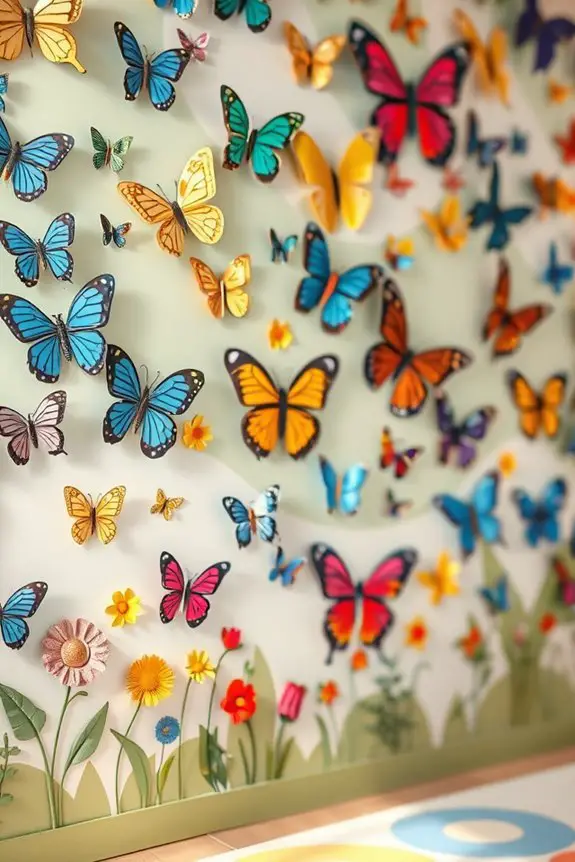 interactive butterfly play area