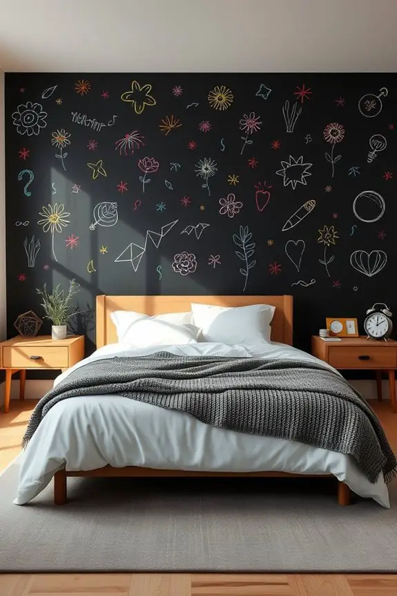 interactive chalkboard wall design