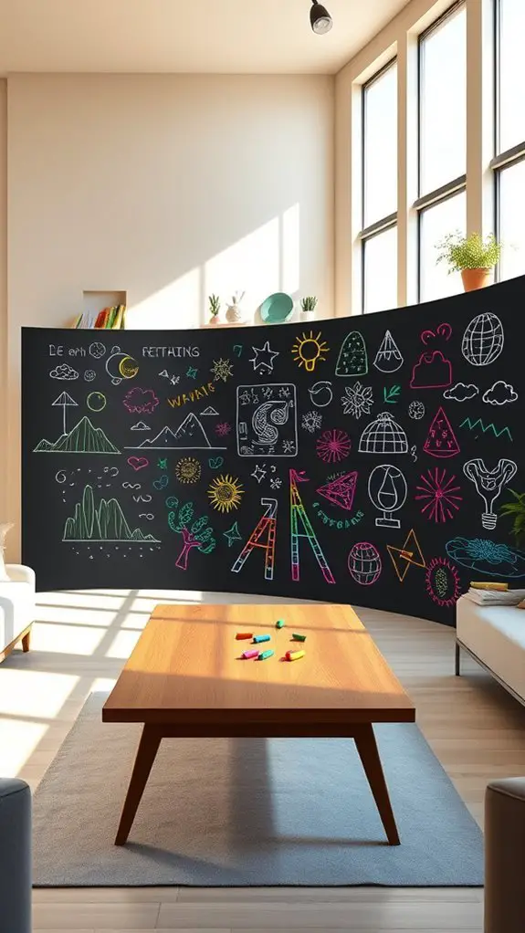 interactive chalkboard wall ideas